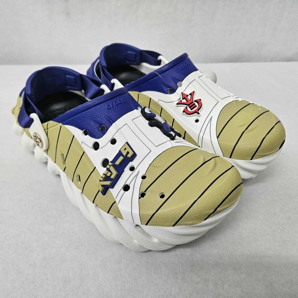Crocs Vegeta Echo Clog Dragon Ball Z Anime Graphic‎ Shoes Big Kids J4